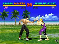 une photo d'Ã©cran de Tekken sur Sony Playstation